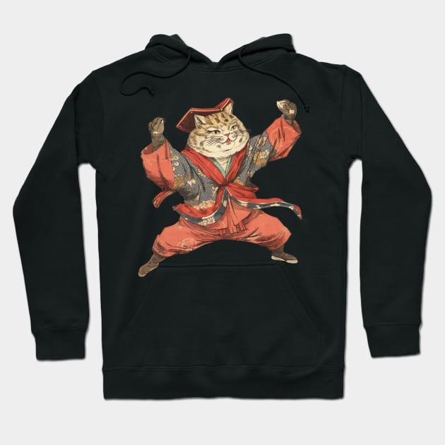 Edo cat Hoodie by SHAKIR GAUTAMA 